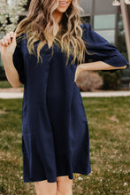 Load image into Gallery viewer, Ruffled Sleeve Shift Dress

