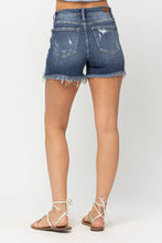 Load image into Gallery viewer, Judy Blue "Rikki" High Waist Destroyed Frayed Hem Denim Shorts
