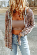 Load image into Gallery viewer, Double Take Plaid Long Sleeve Hooded Jacket
