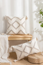 Load image into Gallery viewer, Decorative Throw Pillow Case with Tassels
