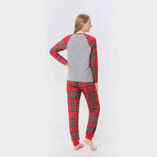 Load image into Gallery viewer, Women MERRY CHRISTMAS Graphic Top and Plaid Pants Set
