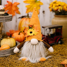 Load image into Gallery viewer, Thanksgiving Harvest Floral Luminous Gnome Ornament
