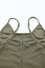 Load image into Gallery viewer, Waffle Knit V-Neck Tank Jumpsuit With Pockets
