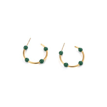 Load image into Gallery viewer, Willow Moon Retro Hand Enamel C-Shaped Hoop Earrings with Box

