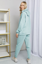 Load image into Gallery viewer, Zenana Full Size Drawstring Drop Shoulder Hoodie and Joggers Set
