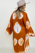 Load image into Gallery viewer, Leto Tie-Dye Longline Kimono with Full Sleeves
