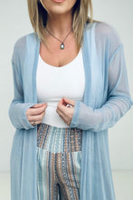 Load image into Gallery viewer, Zenana "Eden" Mesh Long Sleeve Duster Kimono
