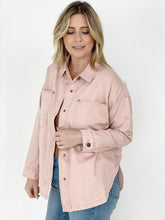 Load image into Gallery viewer, Easel "Tilly" Solid Cotton Twill Shacket
