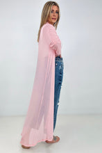 Load image into Gallery viewer, Zenana "Eden" Mesh Long Sleeve Duster Kimono
