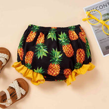 Load image into Gallery viewer, SUMMER TIME Bodysuit and Pineapple Graphic Shorts Set
