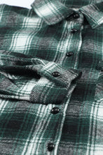 Load image into Gallery viewer, Green Buttons Pocketed Plaid Shacket
