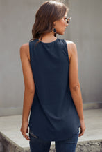 Load image into Gallery viewer, Ribbed Buttoned V-neck Tank

