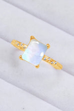 Load image into Gallery viewer, Square Moonstone Ring
