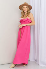 Load image into Gallery viewer, White Birch What In Carnation Full Size Shirred Sleeveless Dress
