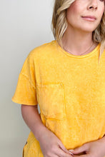 Load image into Gallery viewer, Zenana Washed Shirring Back Short Sleeve Top
