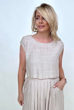 Load image into Gallery viewer, White Birch Sleeveless Linen Top And Skirt Set
