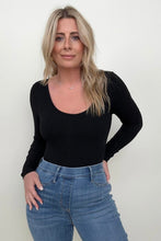 Load image into Gallery viewer, Fawnfit Ribbed Built-In Bra Long Sleeve Bodysuit
