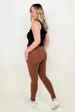 Load image into Gallery viewer, Zenana Cotton Wide Waistband Pocket Leggings
