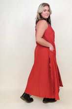 Load image into Gallery viewer, Davi &amp; Dani Ruffle Detail Midi Sundress (Without Belt)
