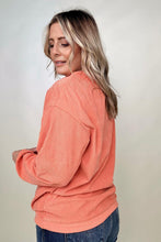 Load image into Gallery viewer, Whatever Spices Your Pumpkin Oversized Corduroy Graphic Sweatshirt
