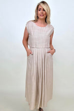 Load image into Gallery viewer, White Birch Sleeveless Linen Top And Skirt Set
