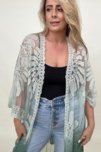 Load image into Gallery viewer, Leto Ombre Bohemian Lace Kimono
