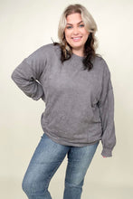 Load image into Gallery viewer, Twist Detail Reversible Oversized Sweatshirt With Pockets
