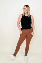 Load image into Gallery viewer, Zenana Cotton Wide Waistband Pocket Leggings
