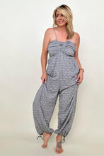Load image into Gallery viewer, White Birch Sleeveless Halter Tie Back Woven Jumpsuit
