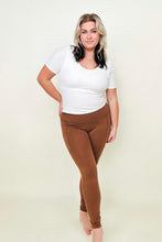 Load image into Gallery viewer, Zenana Cotton Wide Waistband Pocket Leggings
