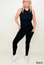 Load image into Gallery viewer, Zenana Cotton Wide Waistband Pocket Leggings
