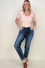 Load image into Gallery viewer, Judy Blue "Skyline" High Rise Bleach Splash Boyfriend Jeans
