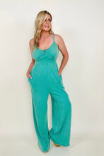 Load image into Gallery viewer, White Birch Cami Jumpsuit with Side Pockets
