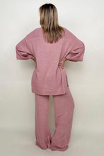 Load image into Gallery viewer, Umgee Wide Sleeve Knit Sweater With Side Slits
