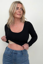 Load image into Gallery viewer, Fawnfit Ribbed Built-In Bra Long Sleeve Bodysuit
